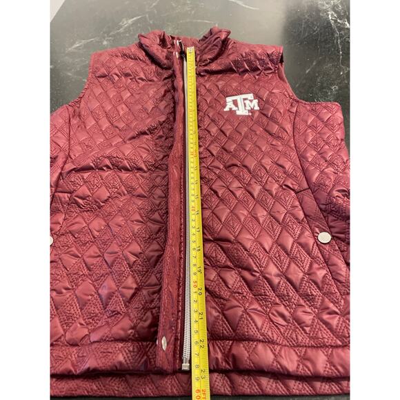 TAIL Texas A&M Branded Maroon textured vest Med - Picture 10 of 11